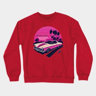 HOP IN, RETRO CAR, VINTAGE CAR. Crewneck Sweatshirt